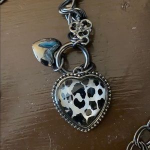 Leopard locket necklace